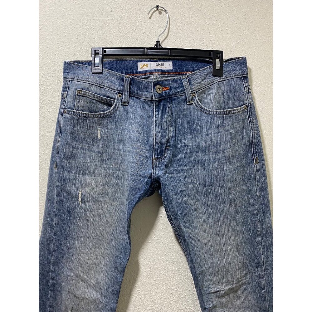 Lee Modern Series Slim Fit Tapered Leg Jeans Mens 32x30 Blue - Picture 3 of 13